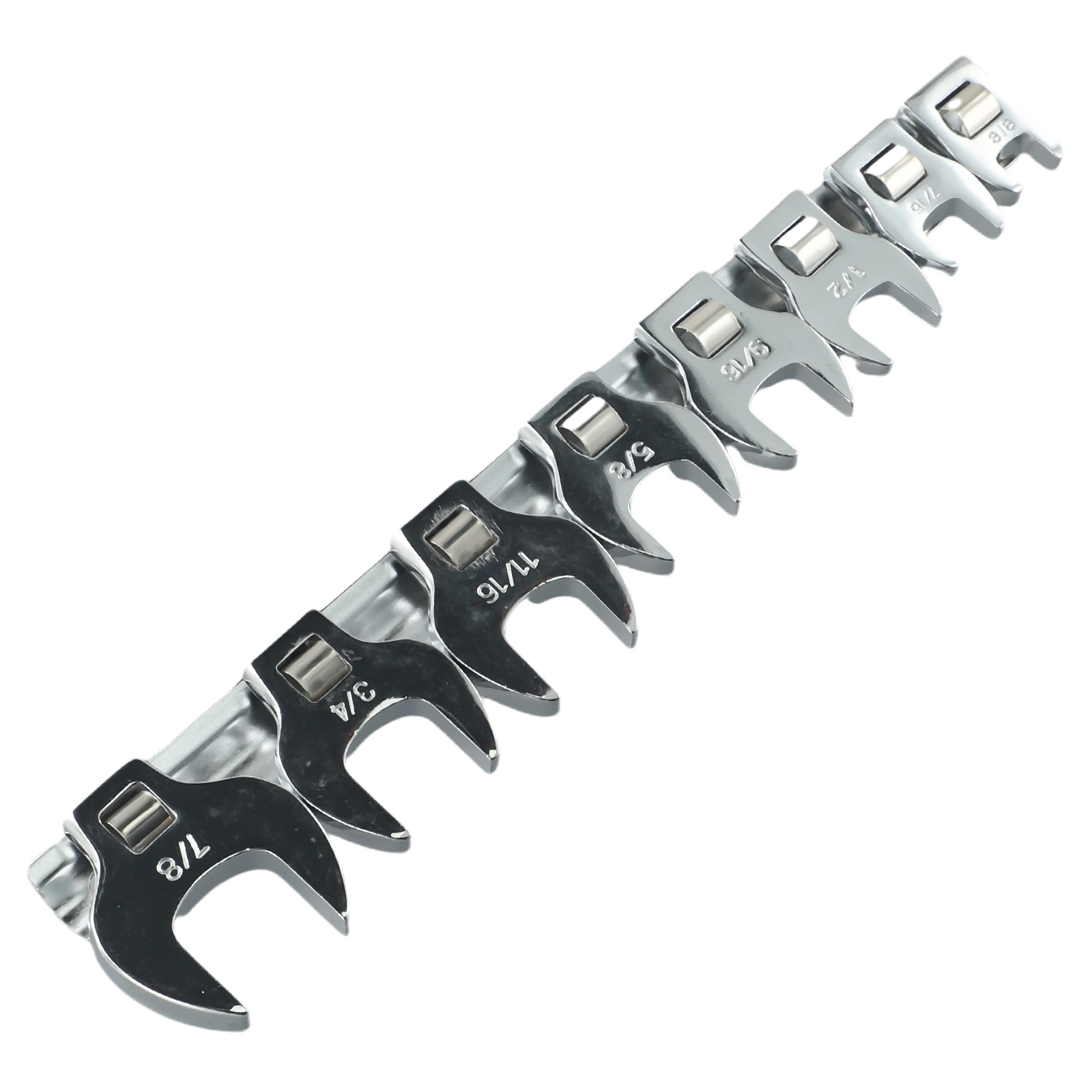 8Pcs 3/8 Inch Drive Crowfoot Wrench Imperial Open End Spanner Wrenches Movable Open Ratchet Wrench With Interchangeable Heads
8Pcs 3/8 Inch Drive Crowfoot Wrench Imperial Open End Spanner Wrenches Movable Open Ratchet Wrench With Interchangeable Heads