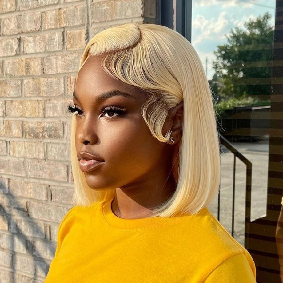 13x4 Straight Lace Front Wig Brazilian Blonde Bob Human Hair Wigs For Women Pre Plucked T Part 4x4 Closure 613 Lace Frontal Wig
13x4 Straight Lace Front Wig Brazilian Blonde Bob Human Hair Wigs For Women Pre Plucked T Part 4x4 Closure 613 Lace Frontal Wig