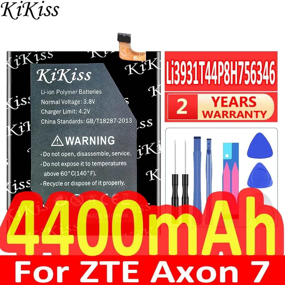 KiKiss 4400mAh LI3931T44P8h756346 Battery For ZTE Axon 7 Axon7 5.5 Inch A2017 Smart Phone Batteries + Free Tools
KiKiss 4400mAh LI3931T44P8h756346 Battery For ZTE Axon 7 Axon7 5.5 Inch A2017 Smart Phone Batteries + Free Tools