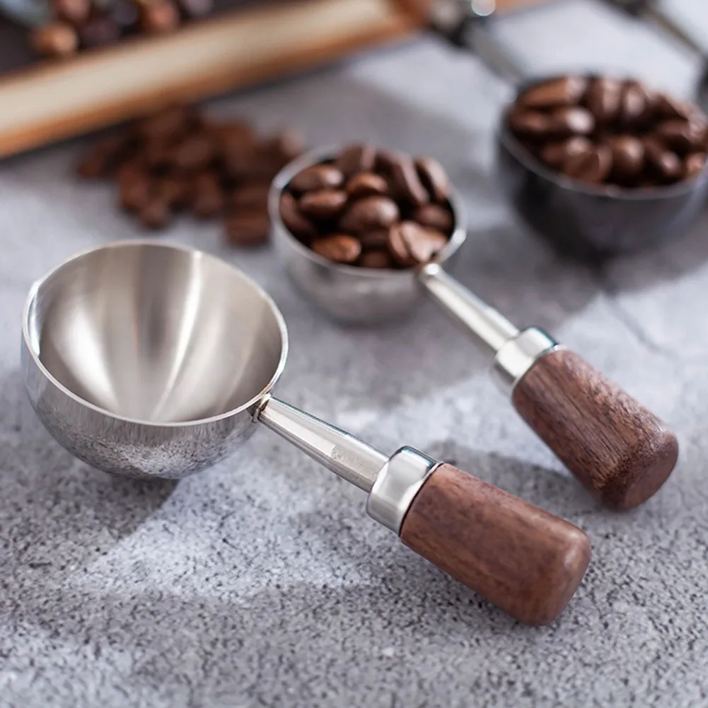 Stainless Steel Coffee Scoops Measuring Spoon Walnut Handle Coffee Bean Coffee Powder Measuring Grams Spoons
Stainless Steel Coffee Scoops Measuring Spoon Walnut Handle Coffee Bean Coffee Powder Measuring Grams Spoons