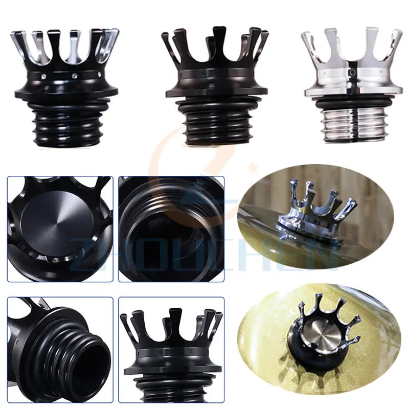 Motorcycle Accessory King Crown Fuel Tank Cap Cover for Harley Touring Sportster Dyna Softail Chopper Cafe Racer Modified Parts
Motorcycle Accessory King Crown Fuel Tank Cap Cover for Harley Touring Sportster Dyna Softail Chopper Cafe Racer Modified Parts