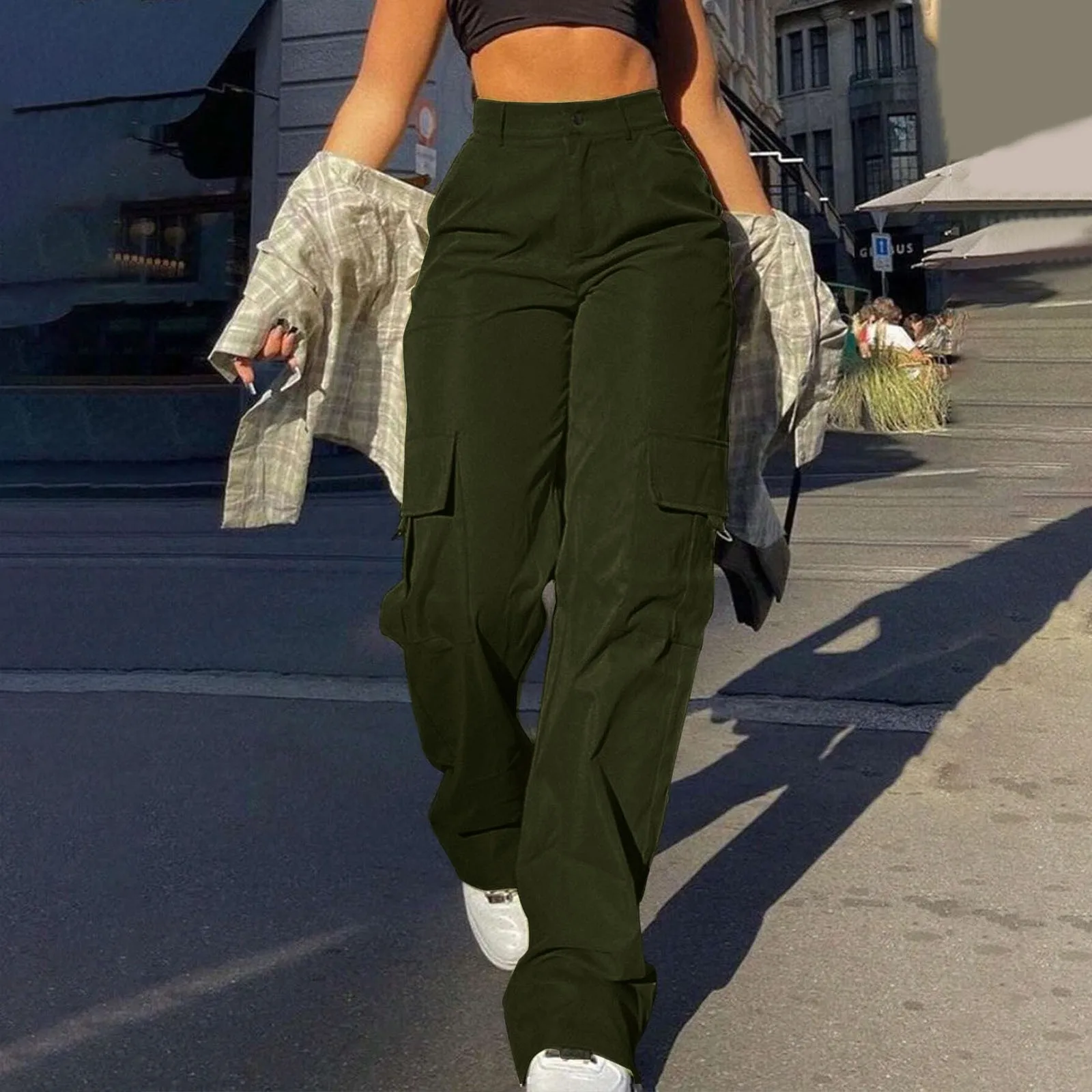 High Waist Slimming Loose Khaki Jeans for Women Xmas Gift Autumn Y2K Clothing Street Fashion Workwear Straight Trousers
High Waist Slimming Loose Khaki Jeans for Women Xmas Gift Autumn Y2K Clothing Street Fashion Workwear Straight Trousers