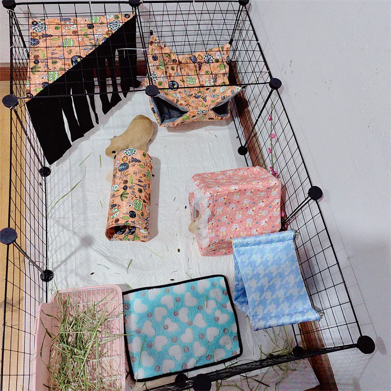 Guinea Pig Hammock Pet Hideout Cage Accessories Hamster Tent Nest Bed Corner Tassel Shelter for Chinchilla Hedgehog Squirrel Guinea Pig Hammock Pet Hideout Cage Accessories Hamster Tent Nest Bed Corner Tassel Shelter for Chinchilla Hedgehog Squirrel