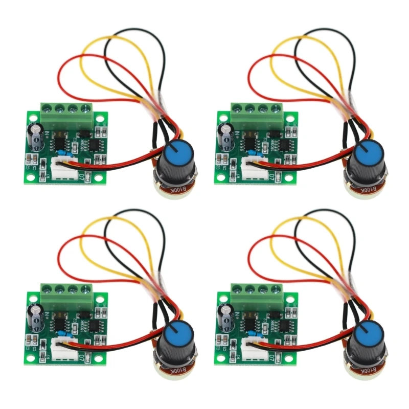 4Pieces PWM Motor Speeds Controllers Adjustable Speeds 1.8/3/5/6/12V 2A 
4Pieces PWM Motor Speeds Controllers Adjustable Speeds 1.8/3/5/6/12V 2A