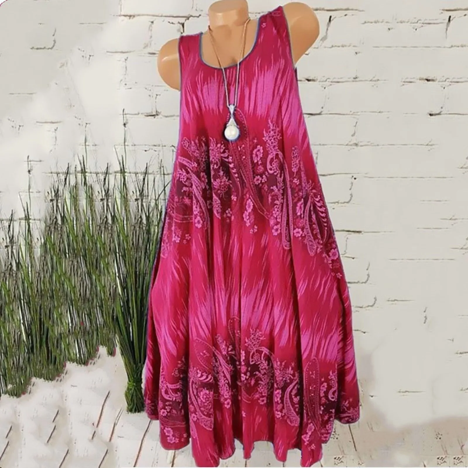 Summer Dress Woman Bohemian Chic Sleeveless Large Size Boho Beach Sundress Casual Cheap Women's Integrated Short Dress 2023
Summer Dress Woman Bohemian Chic Sleeveless Large Size Boho Beach Sundress Casual Cheap Women's Integrated Short Dress 2023