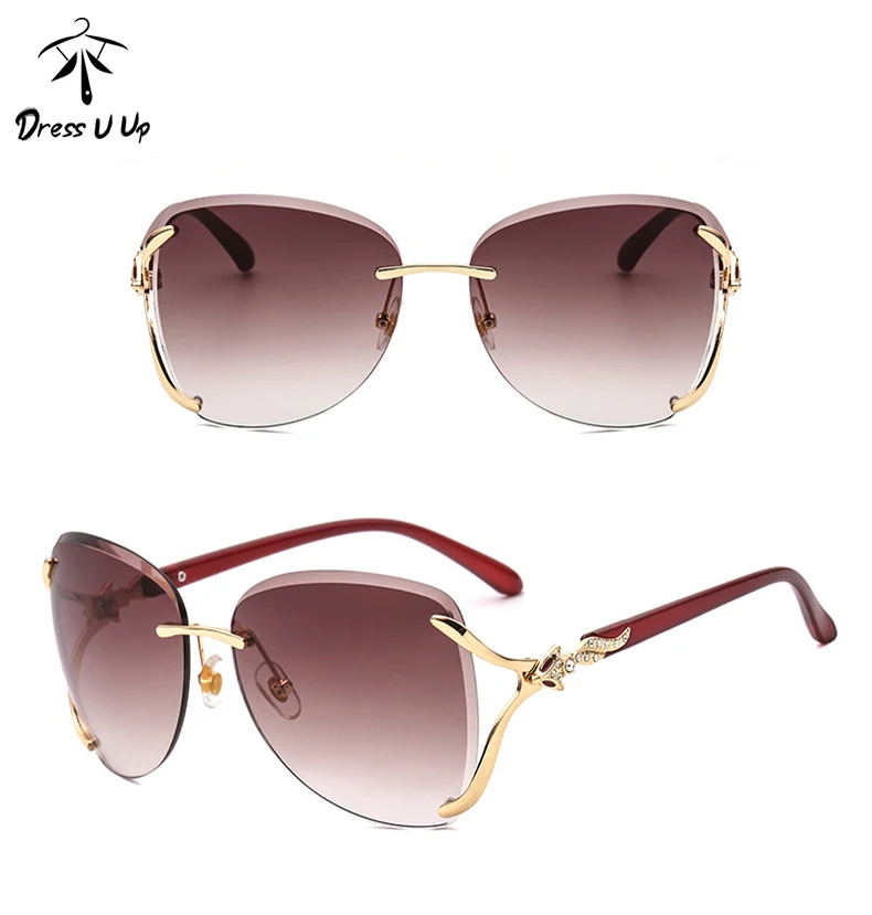 DRESSUUP Frameless Diamond Sunglasses Trend Fashion Sunglasses Women Frameless Trimming Glasses L947 UV400
DRESSUUP Frameless Diamond Sunglasses Trend Fashion Sunglasses Women Frameless Trimming Glasses L947 UV400