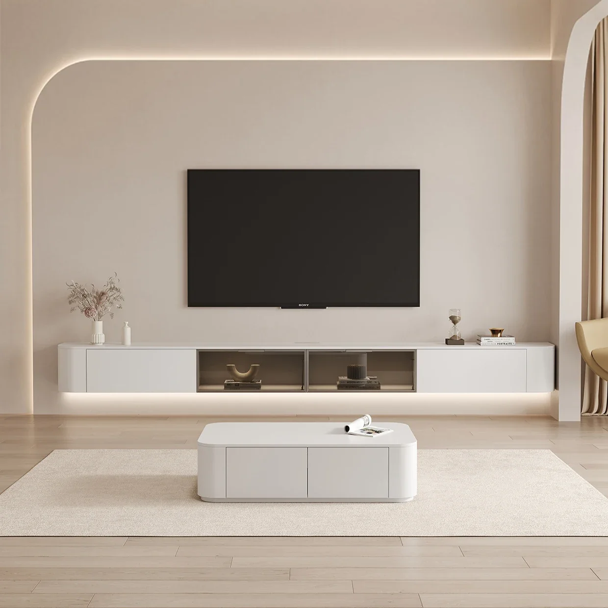 Домашняя мебель для гостиной, подставка для телевизора, настенный шкаф для телевизора, деревянная телевизионная скамейка, современный шкаф для хранения с 4 полками
Домашняя мебель для гостиной, подставка для телевизора, настенный шкаф для телевизора, деревянная телевизионная скамейка, современный шкаф для хранения с 4 полками