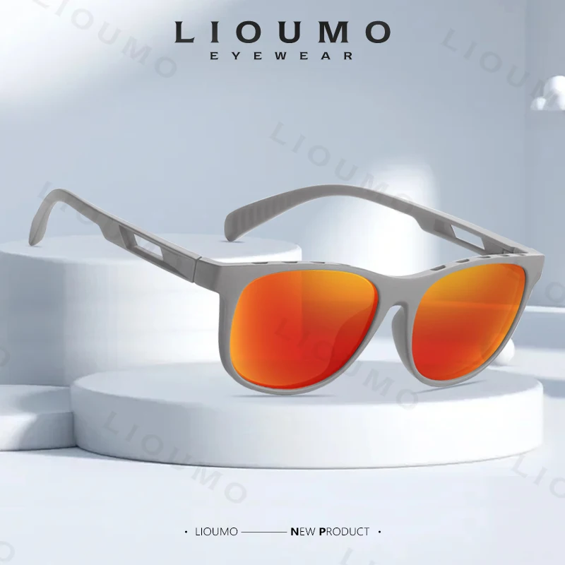 

LIOUMO 2024 Fashion Polarized Sunglasses Men Sports Cycling Sun Glasses For Women Square Anti-Glare Goggles gafas de sol hombre