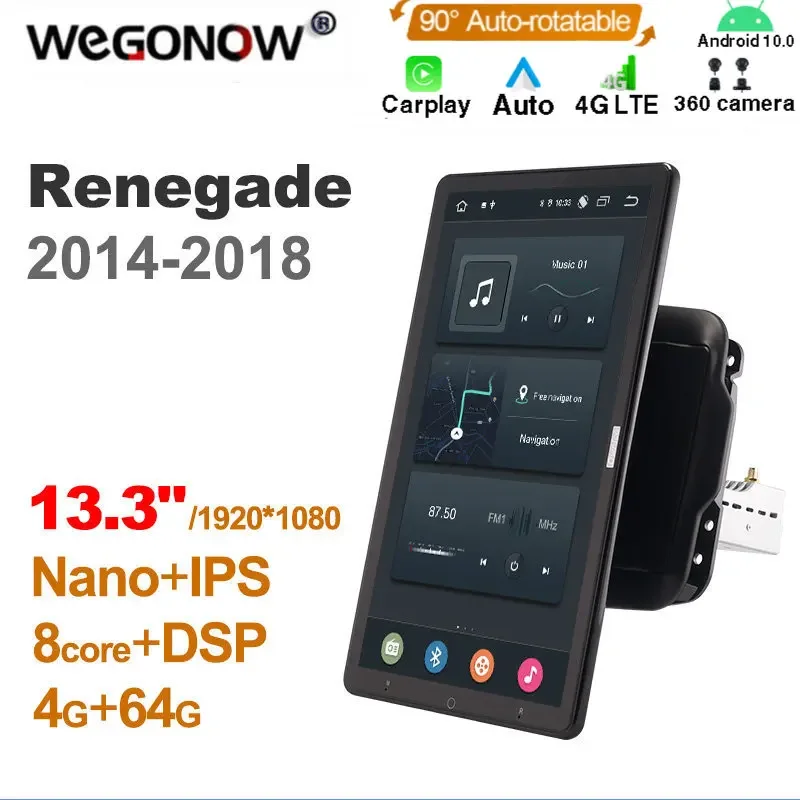 13.3 Inch 1920*1080 Ownice Android10.0 for Jeep Renegade 2014 2016 2017 2018 Car Radio Auto Multimedia head Unit Auto Rotatable
13.3 Inch 1920*1080 Ownice Android10.0 for Jeep Renegade 2014 2016 2017 2018 Car Radio Auto Multimedia head Unit Auto Rotatable
