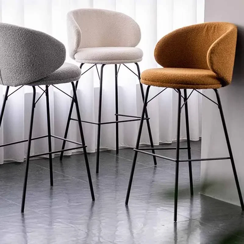 High Modern Bar Chair Mobile Designer Party Balcony Nordic Dining Chairs Vanity Accent Moveis Para Casa Home Furniture BY-108
High Modern Bar Chair Mobile Designer Party Balcony Nordic Dining Chairs Vanity Accent Moveis Para Casa Home Furniture BY-108