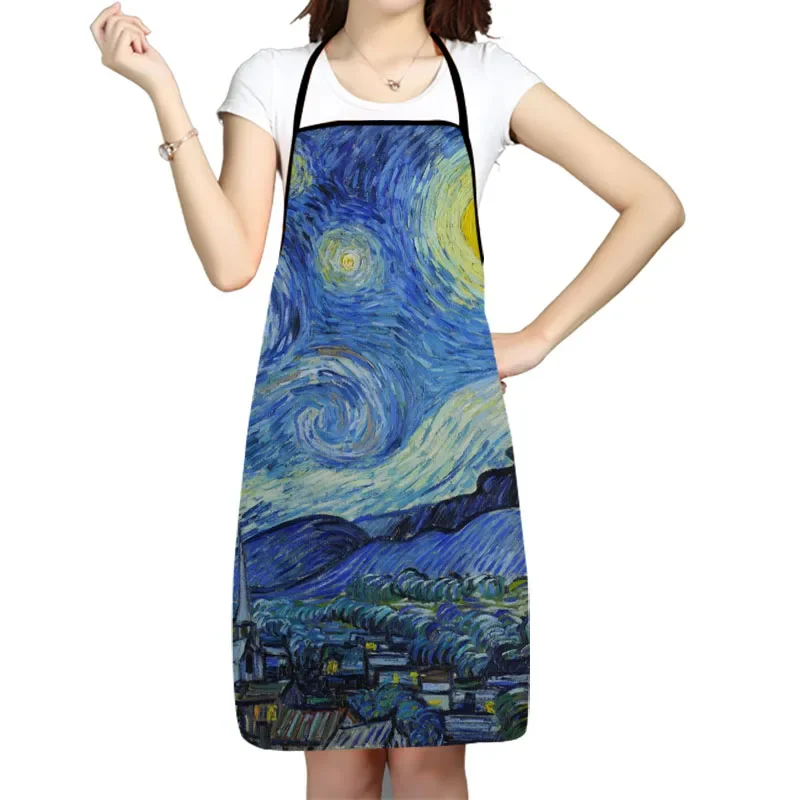 Kitchen Apron Van Gogh The Starry Night Printed Sleeveless Oxford Fabric Aprons for Men Women Home Cleaning Tools Creative Gifts
Kitchen Apron Van Gogh The Starry Night Printed Sleeveless Oxford Fabric Aprons for Men Women Home Cleaning Tools Creative Gifts