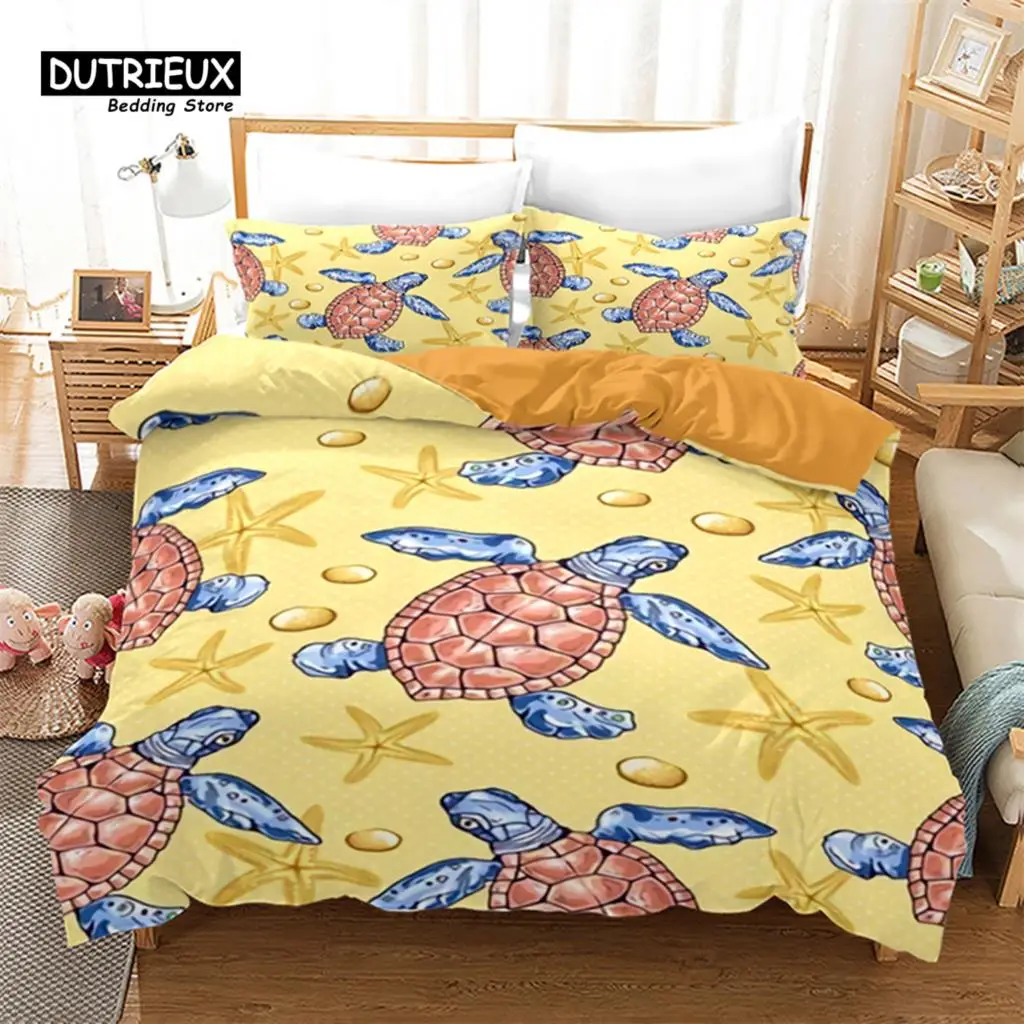 Sea Animal Duvet Cover Octopus Turtle Starfish Queen Bedding Set Microfiber Ocean Life Bedding Set King For Kids Boys Girls Teen 
Sea Animal Duvet Cover Octopus Turtle Starfish Queen Bedding Set Microfiber Ocean Life Bedding Set King For Kids Boys Girls Teen