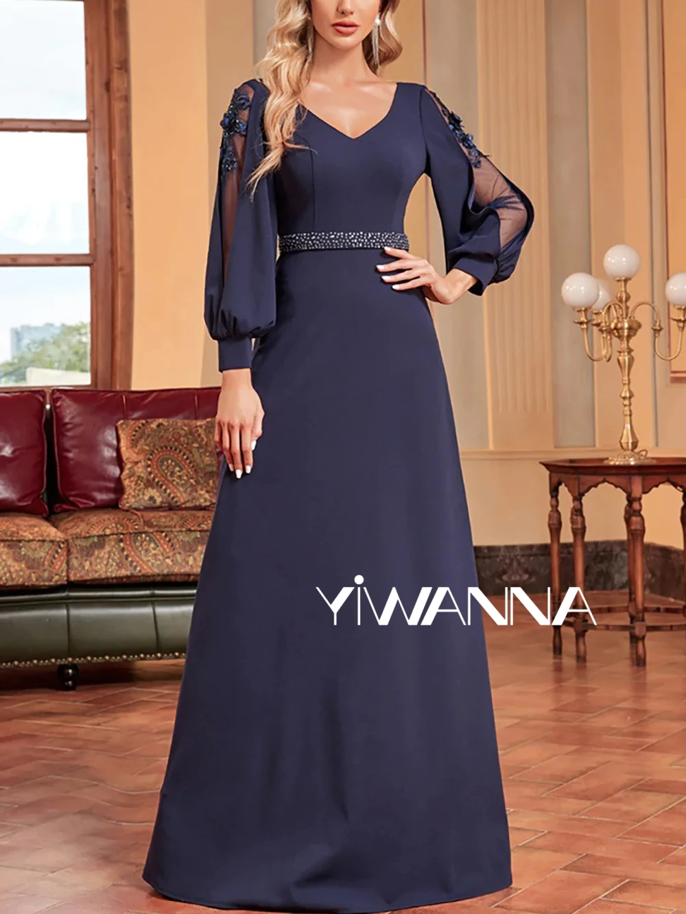 Modest Long Sleeve Mother Of The Bride Dress For Wedding Classic Appliques Prom Dresses Elegant A-line Long Evening Gown
Modest Long Sleeve Mother Of The Bride Dress For Wedding Classic Appliques Prom Dresses Elegant A-line Long Evening Gown