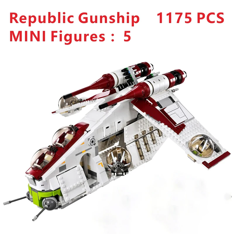 In Stock 75021 Compatible with Star& 05041 1224pcs Republic Gunship & Plan Building Blocks Bricks Toys Gifts for children
In Stock 75021 Compatible with Star& 05041 1224pcs Republic Gunship & Plan Building Blocks Bricks Toys Gifts for children