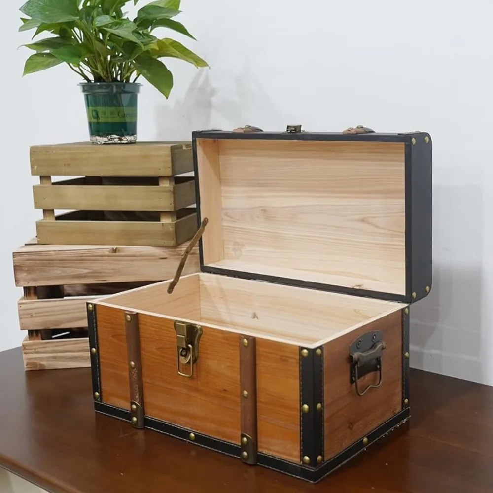 Clothes Storage Organizer Box Souvenir Gift Jewelry Box Collection Box (15.74*9.05*9.05inch) Wooden and Leather Treasure Chest
Clothes Storage Organizer Box Souvenir Gift Jewelry Box Collection Box (15.74*9.05*9.05inch) Wooden and Leather Treasure Chest