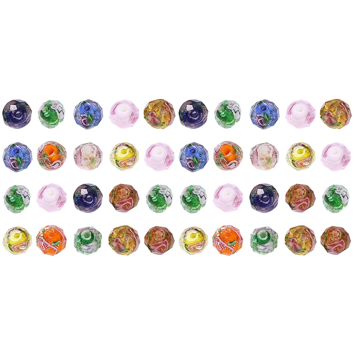 40 Pcs Faceted Glass Beads Loose for Jewelry Charms Crafts Rhinestone Spacer DIY Jewlery Garland Irregular Making
40 Pcs Faceted Glass Beads Loose for Jewelry Charms Crafts Rhinestone Spacer DIY Jewlery Garland Irregular Making