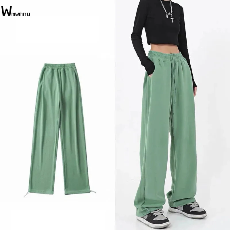 Women Fashion loose Sweatpants Casual Baggy Straight Trousers Stylish Elastic Waist Pants Solid Color Pocket Sport Jogger
Women Fashion loose Sweatpants Casual Baggy Straight Trousers Stylish Elastic Waist Pants Solid Color Pocket Sport Jogger