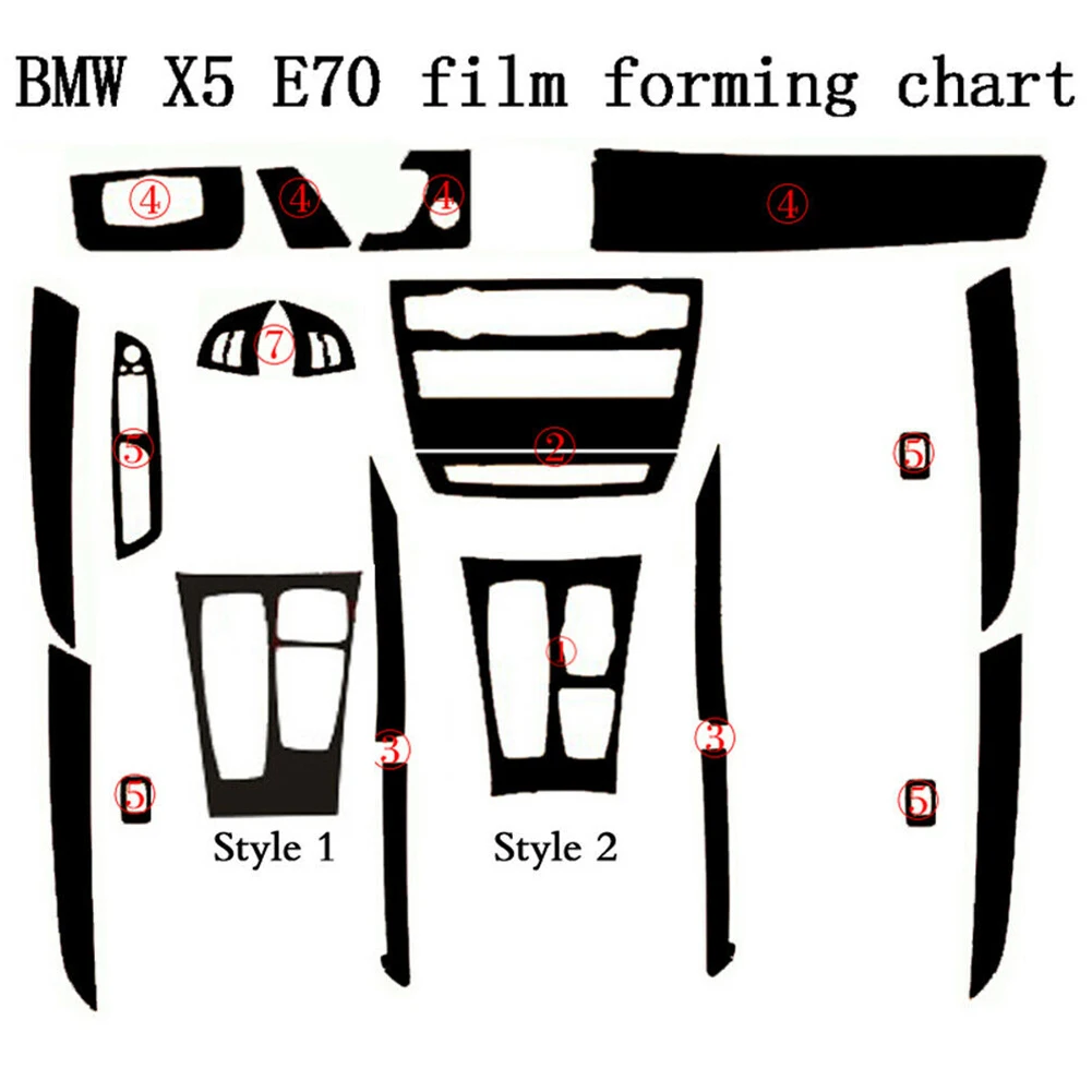 For Sticker Vinyl Black 3D Carbon Fiber Texture Appearance For E70 2007-2013 For LHD Interior Decals
For Sticker Vinyl Black 3D Carbon Fiber Texture Appearance For E70 2007-2013 For LHD Interior Decals