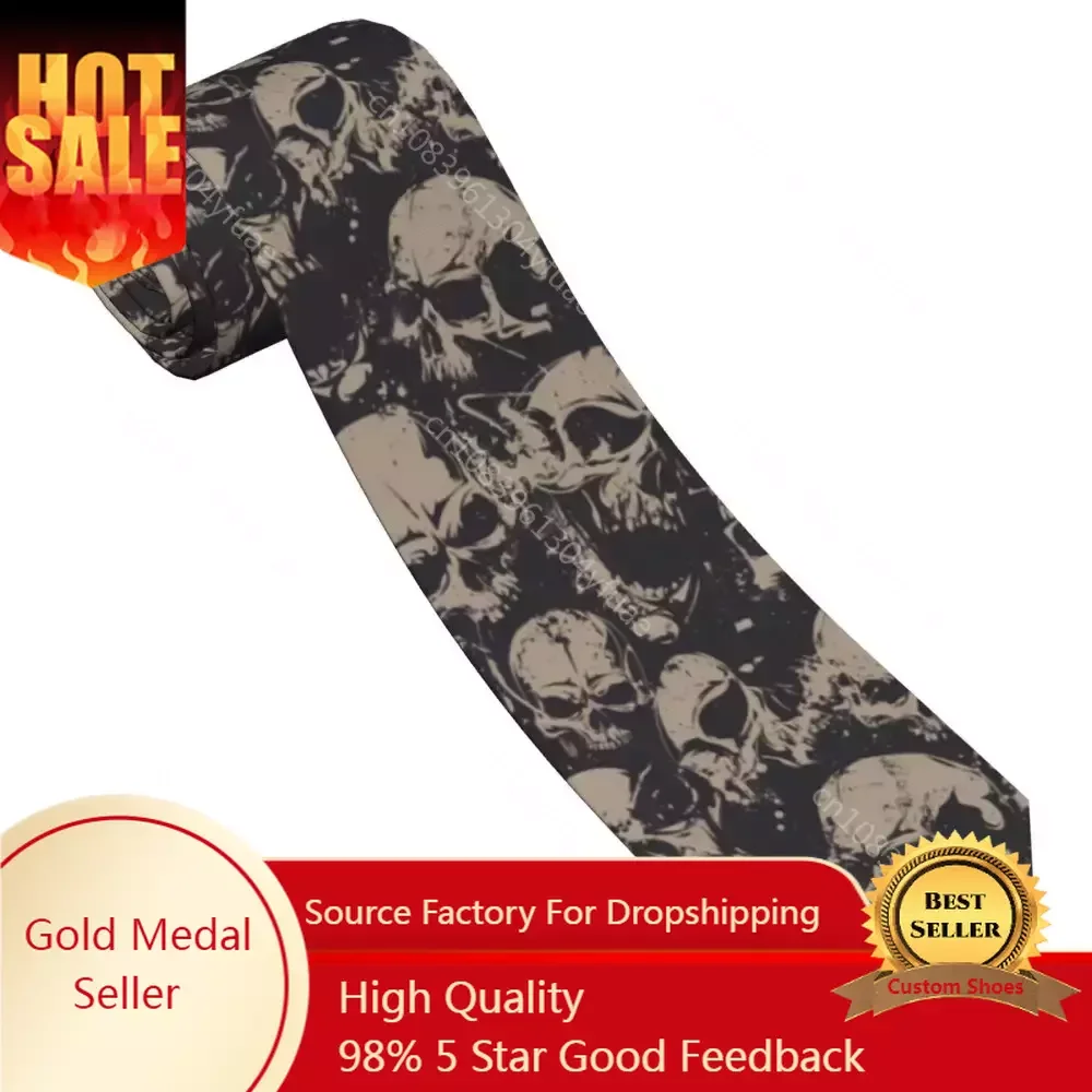 Grunge Pattern With Skulls Rock Neckties Fashion Polyester 8 cm Classic Neck Ties for Mens Daily Wear Wedding Office
Grunge Pattern With Skulls Rock Neckties Fashion Polyester 8 cm Classic Neck Ties for Mens Daily Wear Wedding Office