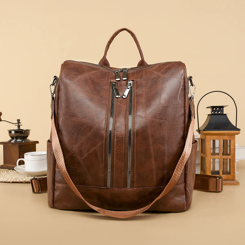 2023 Fashion Women PU Leather Backpack Waterproof For Work Shopping Multipurpose Handbags High Quality Satchel With Big Pocket
2023 Fashion Women PU Leather Backpack Waterproof For Work Shopping Multipurpose Handbags High Quality Satchel With Big Pocket