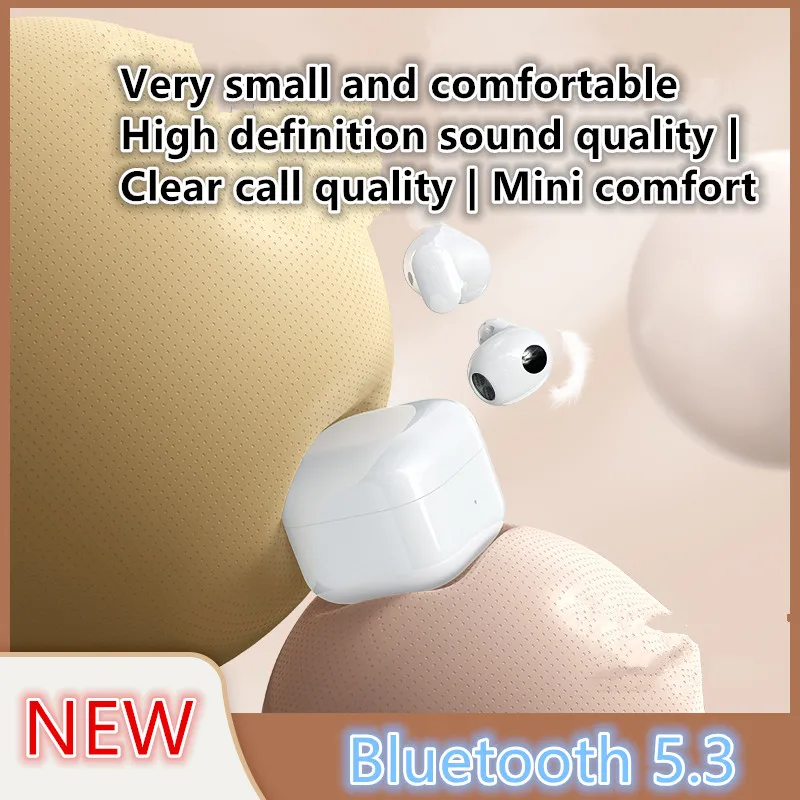 Наушники-вкладыши с короткой ручкой, ультрамаленькие беспроводные мини-наушники Bluetooth, высокоэстетичные наушники-вкладыши с тяжелыми басами, не мигающие наушники