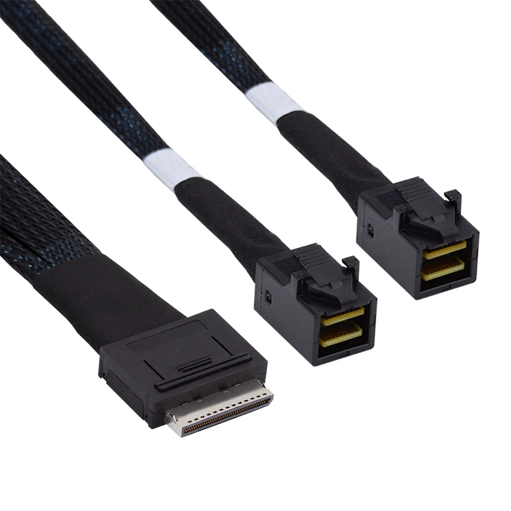 OCuLink PCIe PCI-Express SFF-8611 8x 8-Lane to Dual SFF-8643 HD 4x SSD кабель для передачи данных 50 см
OCuLink PCIe PCI-Express SFF-8611 8x 8-Lane to Dual SFF-8643 HD 4x SSD кабель для передачи данных 50 см