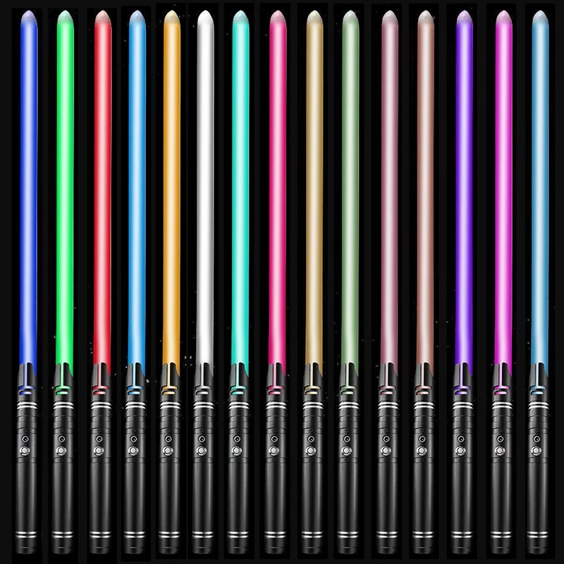 2023 New Metal Lightsaber Gravity Sensing Laser Sword Rgb14 Color Change Role-playing Props Kids Glowing Toy Christmas Gift
2023 New Metal Lightsaber Gravity Sensing Laser Sword Rgb14 Color Change Role-playing Props Kids Glowing Toy Christmas Gift