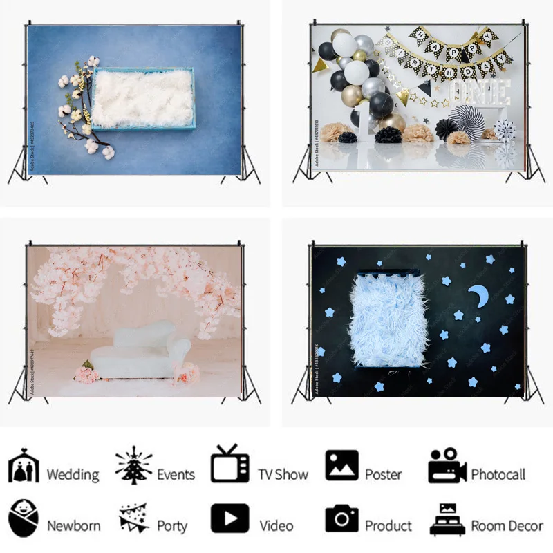 Newborn Portrait Backdrop Floral Swing Birthday Artistic Background Basket Stars Baby Studio Photography Background 22930 ZZ-09
Newborn Portrait Backdrop Floral Swing Birthday Artistic Background Basket Stars Baby Studio Photography Background 22930 ZZ-09
