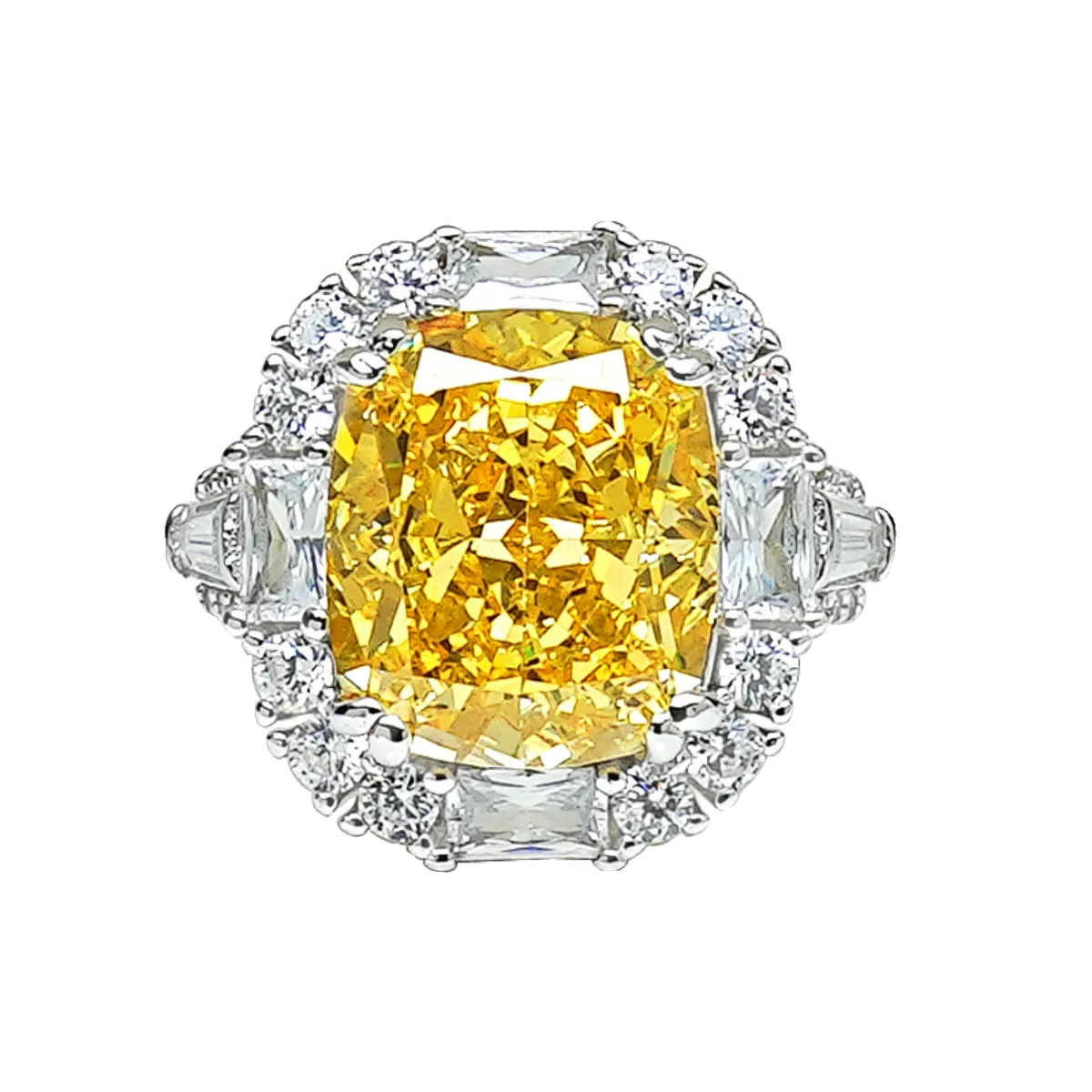 

Женское роскошное длинное кольцо из стерлингового серебра 925 пробы с ледяным разрывом, темперамент с высокоуглеродистым бриллиантом, универсальные свадебные украшения, оптовая продажа