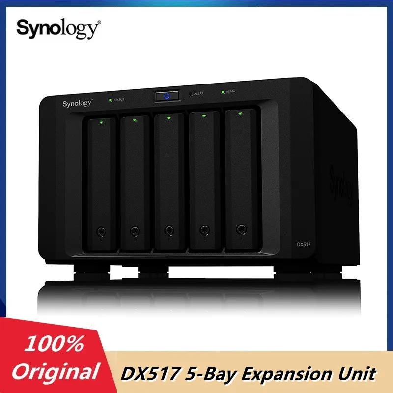

Synology DX517 5-Bay Expansion Unit NAS DiskStation Drive Enclosure eSATA Host Interface External 5 x HDD (Diskless)