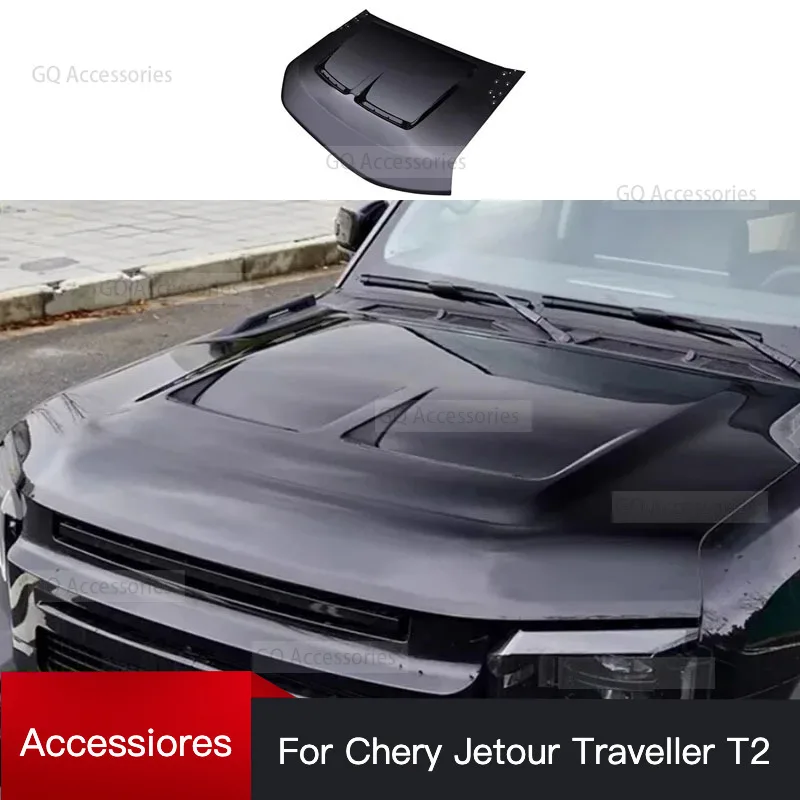 

Easy Install Car Front Hood Fit for Chery JETOUR Traveler t2 2023 Modification Engine Hood Ventilation Hood Car Exterior Trim