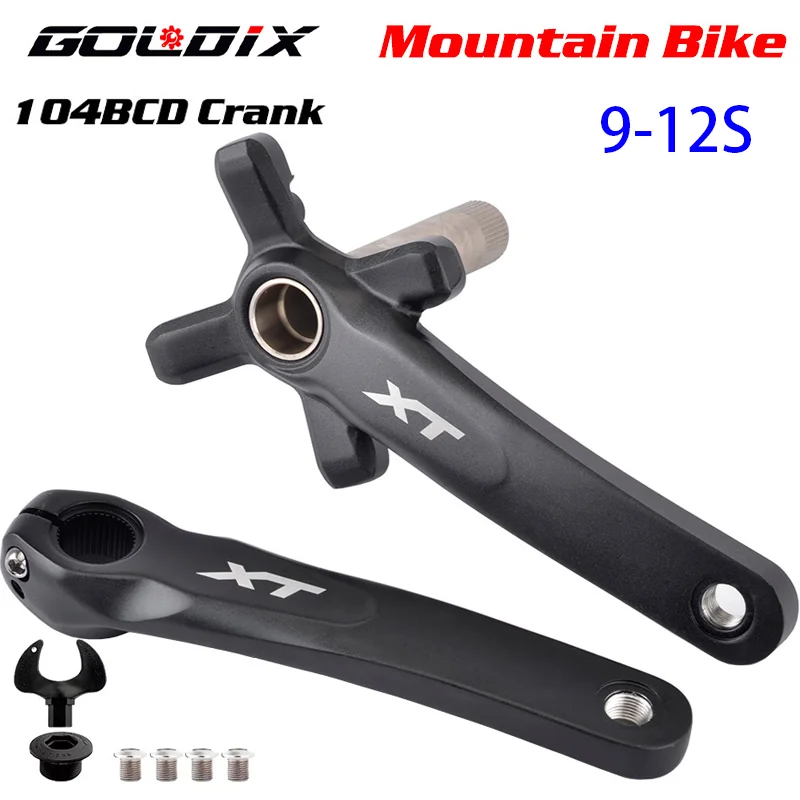 

GOLDIX XT MTB Bicycle Hollowtech Crank Arms 170mm 175mm Crankset Bikes Chainring 32T 34T 36T 38T 40T Aluminum Alloy with Bottom