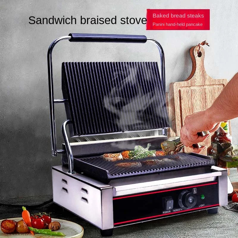 Commercial Sandwich Braised Furnace Toasted Bread Beef Steak Special Panini Electromechanical Braised Furnace
Commercial Sandwich Braised Furnace Toasted Bread Beef Steak Special Panini Electromechanical Braised Furnace