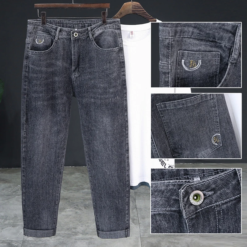 2023 New Super Soft Spring And Autumn Style High Elastic Jeans Quality Men's Trousers Slim Classic Pants Men
2023 New Super Soft Spring And Autumn Style High Elastic Jeans Quality Men's Trousers Slim Classic Pants Men