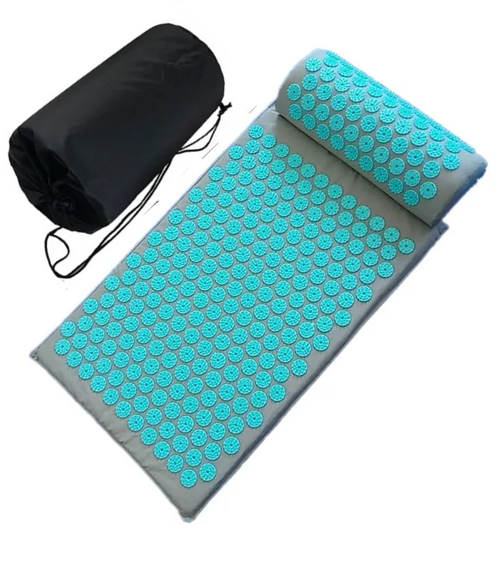 

Spike Acupuncture Massage Yoga Mat Cushiont/Pillow Massager (appro.67*42cm)Acupressure Cushion Stress Relieve Back Body Pain Mat