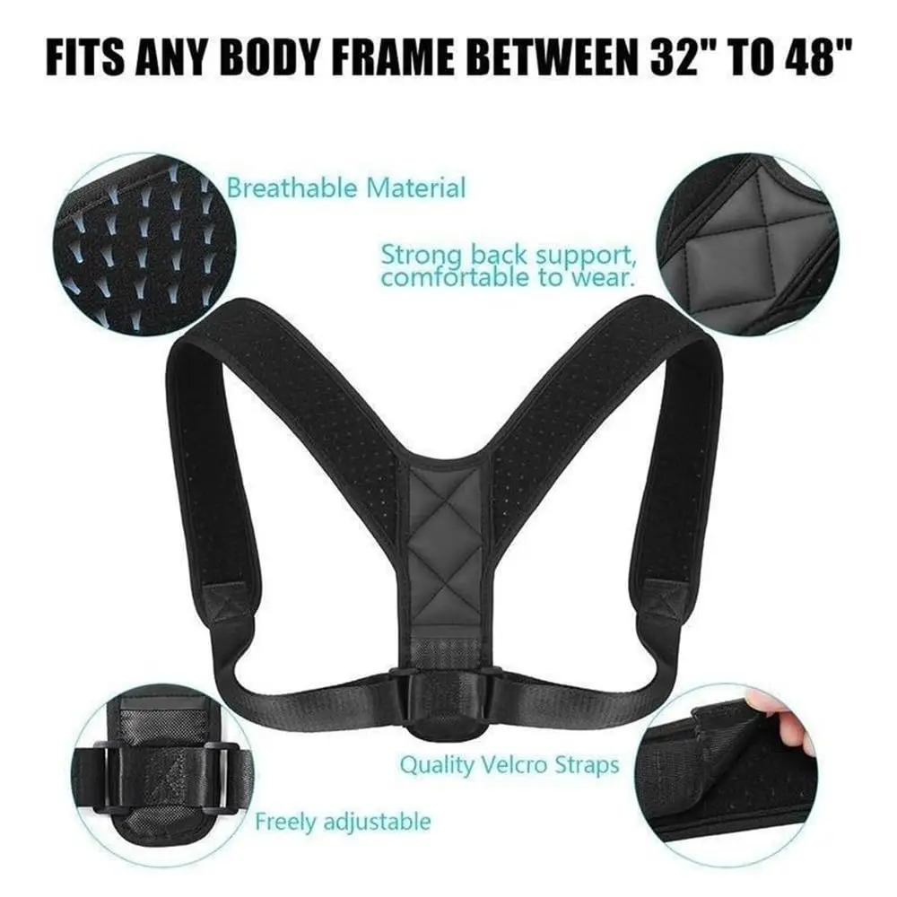 Back Posture Correction Belt Hunchback Prevention Correction of Sitting Posture Unisex Shoulder Lumbar Posture Correction
Back Posture Correction Belt Hunchback Prevention Correction of Sitting Posture Unisex Shoulder Lumbar Posture Correction