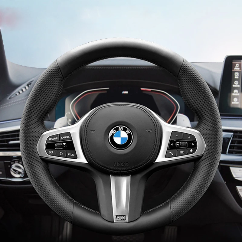 DIY Hand Sewing Car Steering Wheel Cover for BMW 3 5 Series 525 530li X1 X2 X3 X4 X5 X6 Car Genuine Leather Interior Accessories
DIY Hand Sewing Car Steering Wheel Cover for BMW 3 5 Series 525 530li X1 X2 X3 X4 X5 X6 Car Genuine Leather Interior Accessories