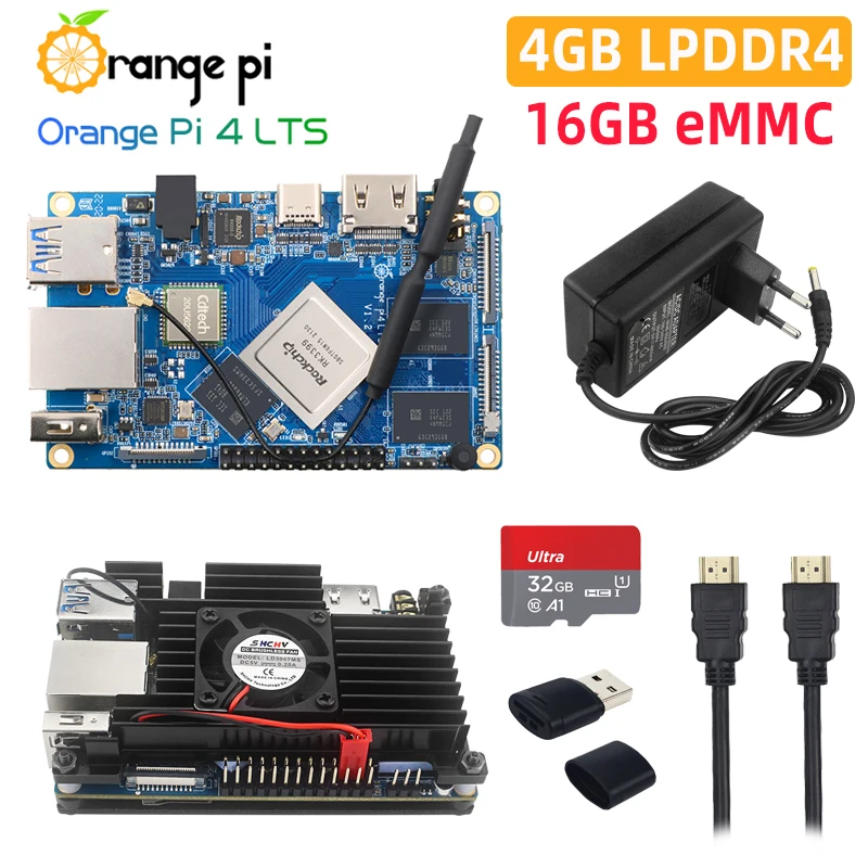 Orange Pi 4 LTS Rockchip RK3399 4 Гб LPDDR4 16 Гб EMMC WiFi BT5.0 гигабит Ethernet работает на Android Ubuntu Debian OS
Orange Pi 4 LTS Rockchip RK3399 4 Гб LPDDR4 16 Гб EMMC WiFi BT5.0 гигабит Ethernet работает на Android Ubuntu Debian OS