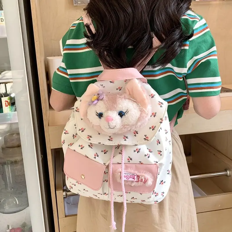 Disney Animation Linabell Plush Backpack Cute Girl Floral Canvas Backpack Student Large Capacity School Bag Outdoor Travel Bag
Disney Animation Linabell Plush Backpack Cute Girl Floral Canvas Backpack Student Large Capacity School Bag Outdoor Travel Bag