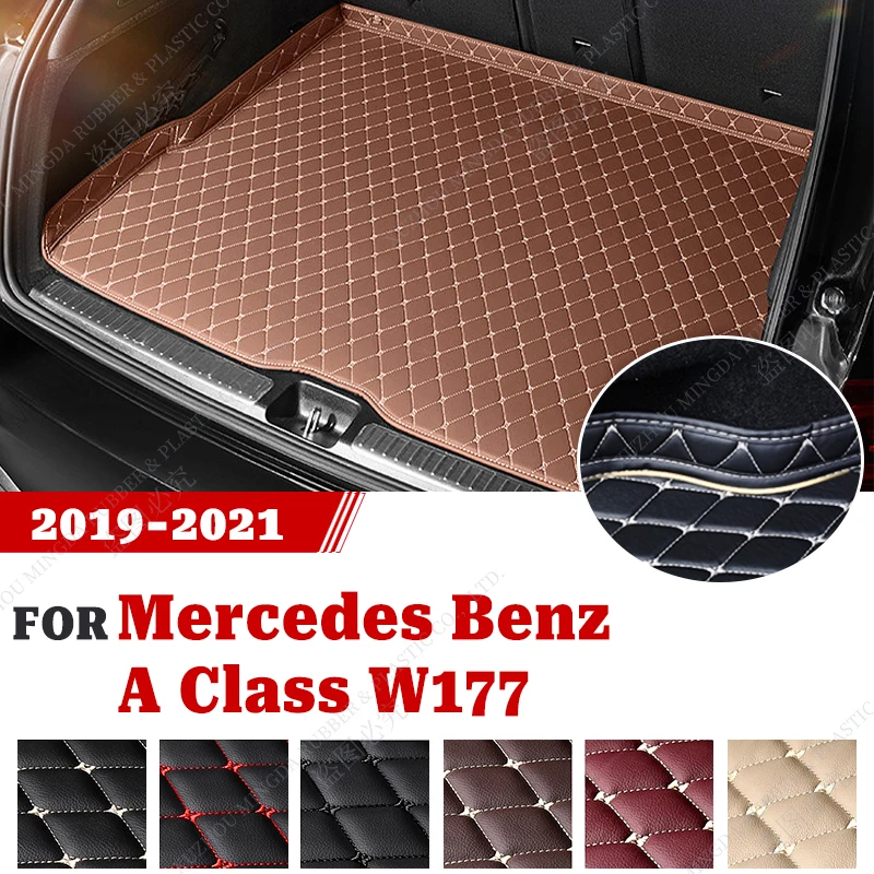 

Коврик для багажника автомобиля Mercedes Benz A Class W177 A180 A200 A200 A220 2019 2020 2021, пользовательские автомобильные аксессуары, украшение интерьера автомобиля