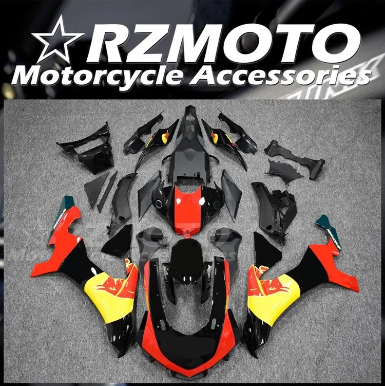 

Комплект обтекателей для мотоцикла из АБС-пластика, 4 подарка, подходит для YAMAHA YZF - R1 R1m 2015 2016 2017 2018 15 16 17 18, комплект кузова красного и желтого цвета