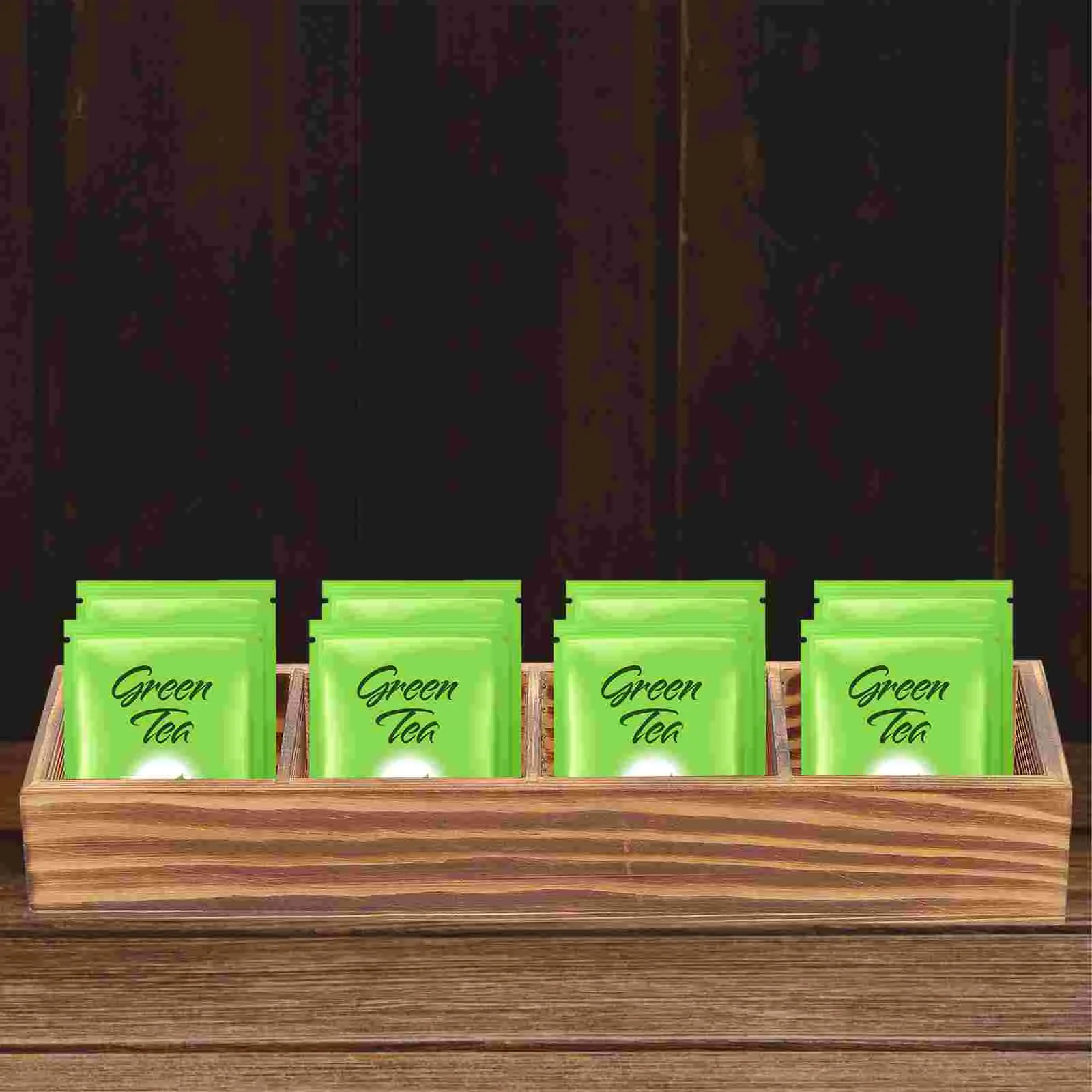 Wooden Tea Bag Box Compartments Coffee Bag Holder Countertop Divided Storage Container Sugar Packet Holder Teabag Organizer Box
Wooden Tea Bag Box Compartments Coffee Bag Holder Countertop Divided Storage Container Sugar Packet Holder Teabag Organizer Box