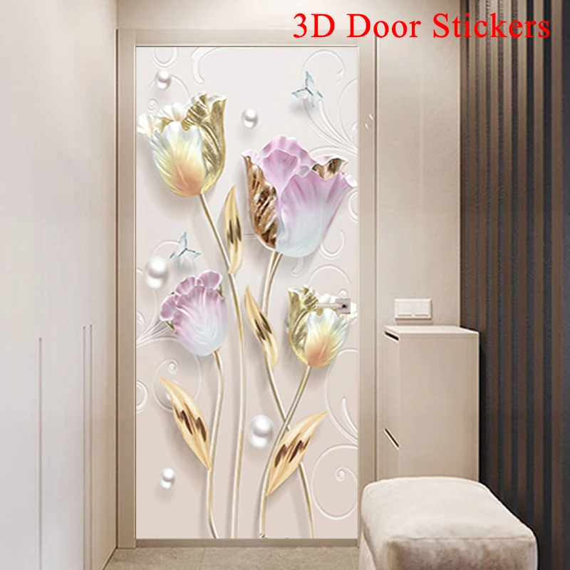 Golden Flower 3D Door Sticker Waterproof Self Adhesive PVC Bedroom Bathroom Door Decoration Sticker
Golden Flower 3D Door Sticker Waterproof Self Adhesive PVC Bedroom Bathroom Door Decoration Sticker