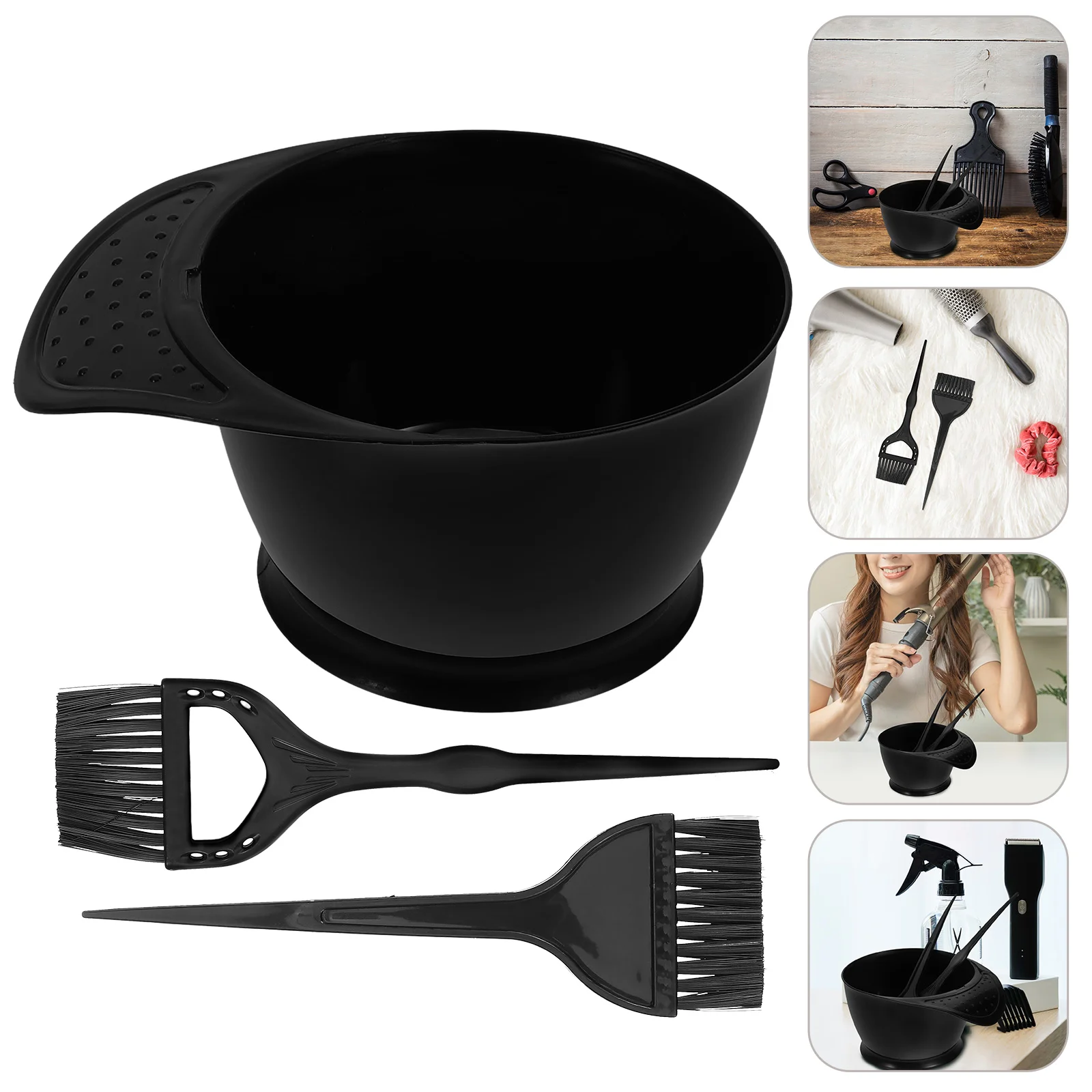 Hairdressing Tools Set Mask Dye Removal Coloring Bowl Brush Bowls Plastic and Dyeing Highlighting Kit
Hairdressing Tools Set Mask Dye Removal Coloring Bowl Brush Bowls Plastic and Dyeing Highlighting Kit