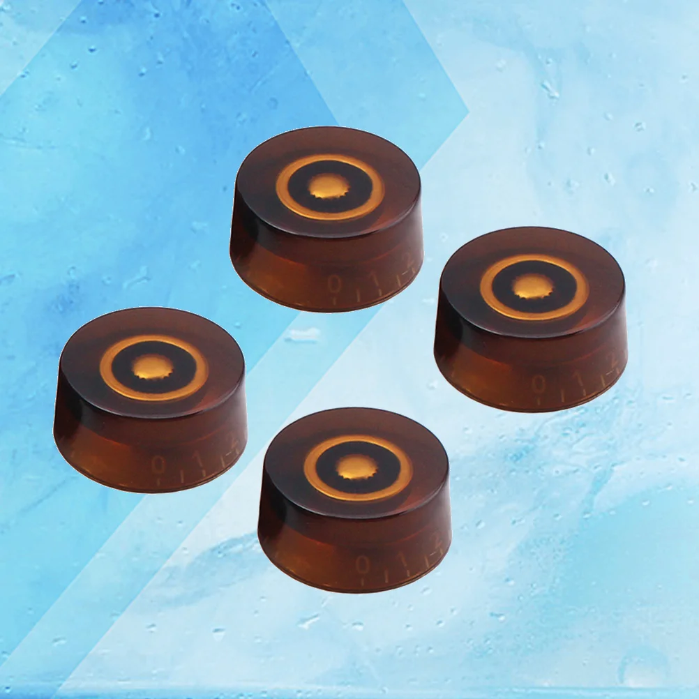 4 PCS/ Set Round Guitar Knobs Volume Tone Control Knobs Rotary Knobs for Style Electric Guitar Parts Replacement (Tea Color)
4 PCS/ Set Round Guitar Knobs Volume Tone Control Knobs Rotary Knobs for Style Electric Guitar Parts Replacement (Tea Color)
