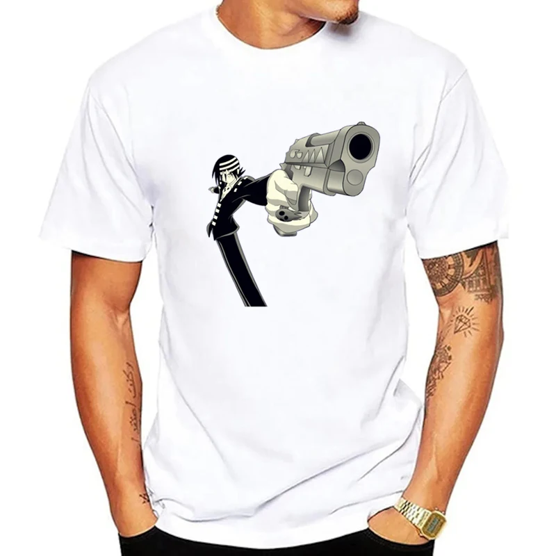 Футболка мужская с мультяшным принтом, модная рубашка с принтом аниме Death The Kid Gun, топ с коротким рукавом в стиле хип-хоп, на лето
Футболка мужская с мультяшным принтом, модная рубашка с принтом аниме Death The Kid Gun, топ с коротким рукавом в стиле хип-хоп, на лето