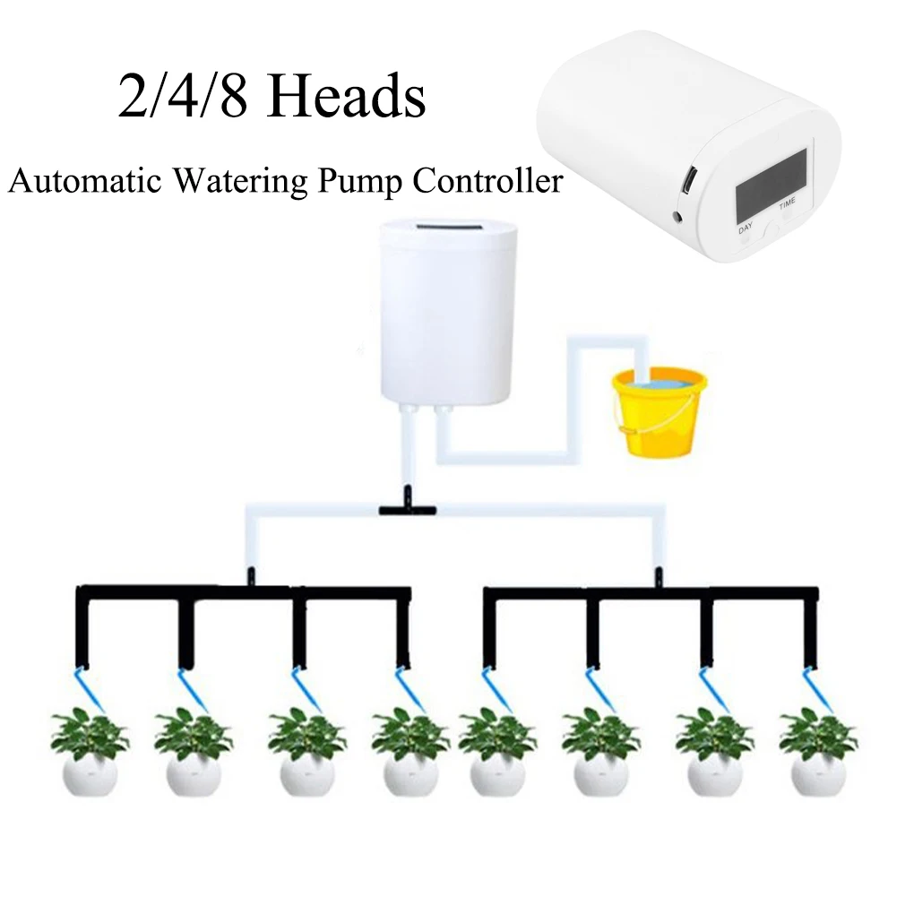 2/4/8 Heads Automatic Watering Pump Controller Plant Flower Home Sprinkler Drip Irrigation Device Pump Timer System Garden Tool
2/4/8 Heads Automatic Watering Pump Controller Plant Flower Home Sprinkler Drip Irrigation Device Pump Timer System Garden Tool