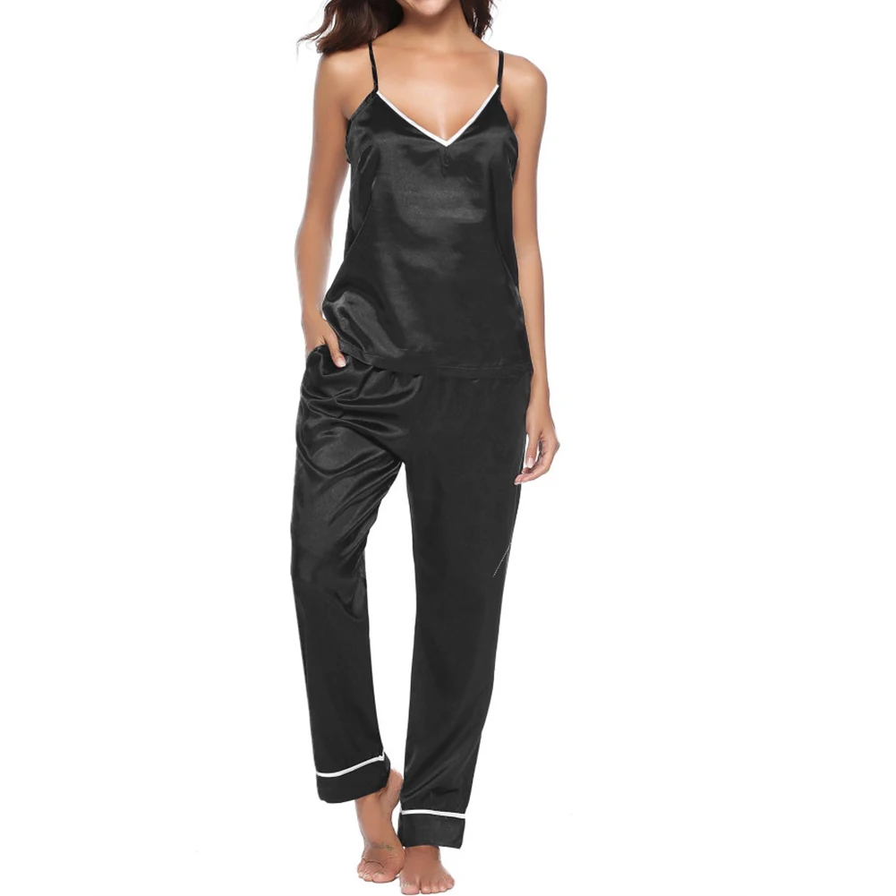 Summer Women Satin Pajamas Set Vest Soft Nightwear Silky Smooth Sleepwear Loose Skin Friendly Lingerie Breath Casual Homewear
Summer Women Satin Pajamas Set Vest Soft Nightwear Silky Smooth Sleepwear Loose Skin Friendly Lingerie Breath Casual Homewear