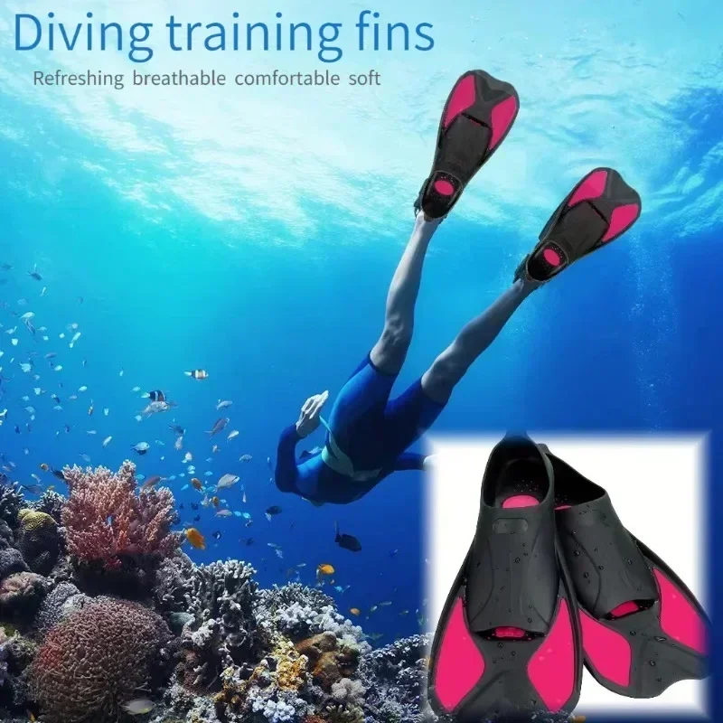 

Professional Dive Flippers Snorkeling Foot Diving Fins Adjustable Adult Swimming Fins Flippers Swimming Equipment Water Sport