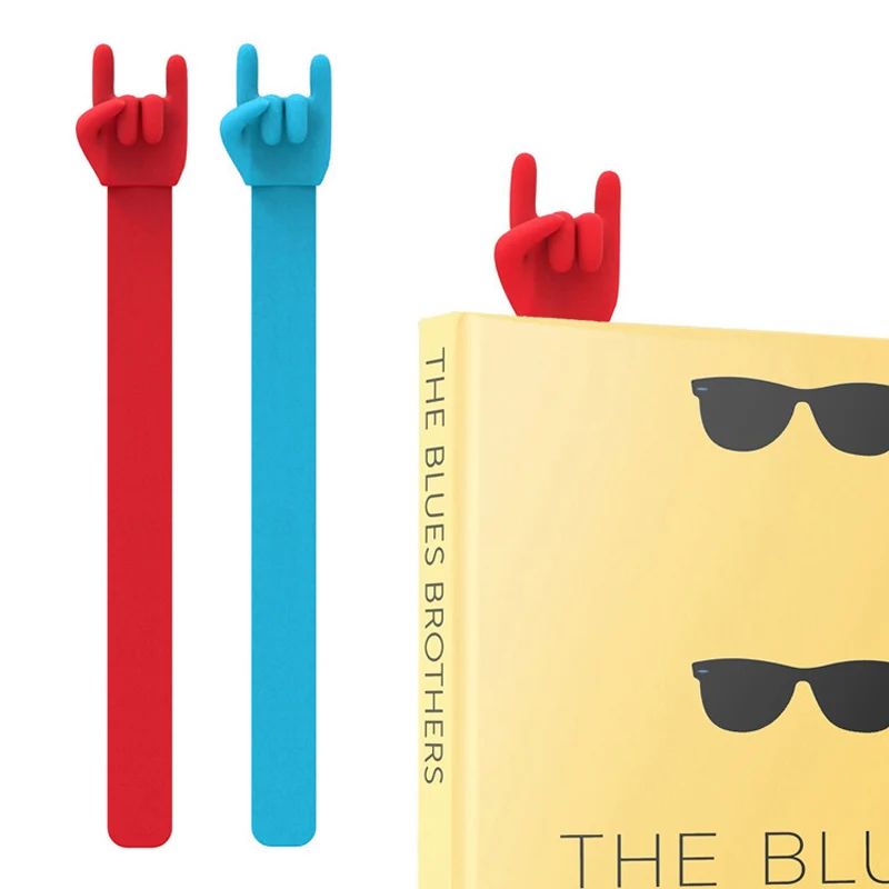 1pcs Rock Finger Bookmark Silicone Material Funny Finger Bookmark 3D Cartoon Page Marker Unique Reading School Supplies 
1pcs Rock Finger Bookmark Silicone Material Funny Finger Bookmark 3D Cartoon Page Marker Unique Reading School Supplies